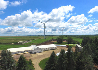 明尼苏达大学西部中央研究与外展中心，是使用风能生产氨的试点工厂的所在地。