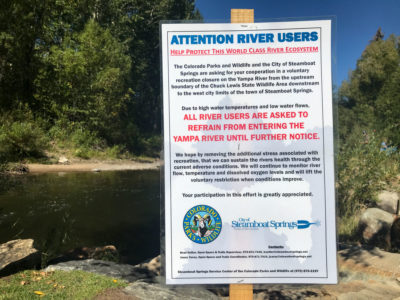 有史以来第一次，Colorado附近的山羊河附近的水平在2018年到目前为止，这条河被关闭，一些用户不得不放弃他们分配的水。